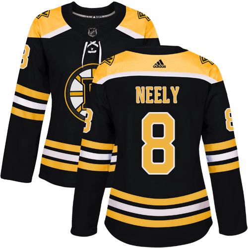 Adidas Boston Bruins 8 Cam Neely Black Home Authentic Women Stitched NHL Jersey